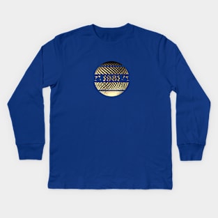 1981 in gold Kids Long Sleeve T-Shirt